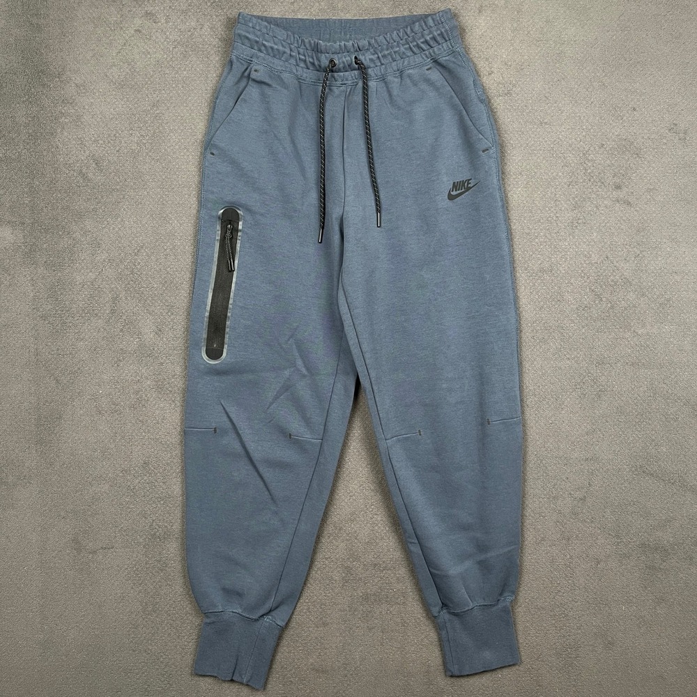 Nike Tech Fleece Joggers Womens Small Slate Blue Tapered Sweatpants CW4292-437